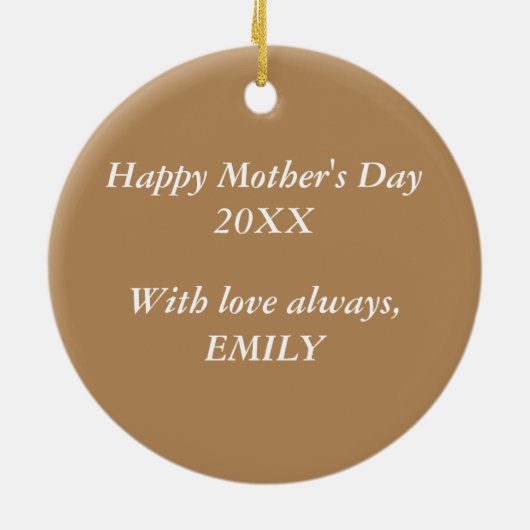 Moederdag Angel Religious Keramisch Ornament (Achterkant)