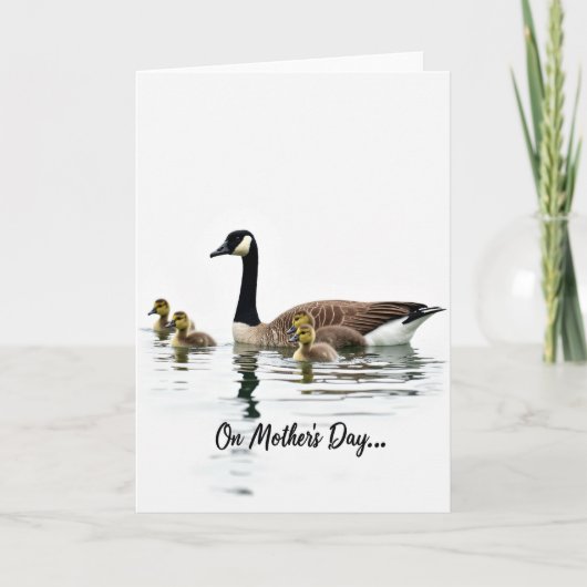 Moederdag Aquatische Vogelkaart Kaart (Voorkant)
