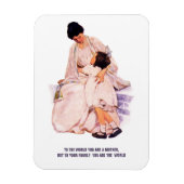 Moederdag  art met citaatcadeau magneet (Verticaal)