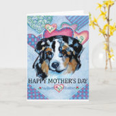 MOEDERDAG AUSTRALIAN SHEPHERD KAART (Gele Bloem)