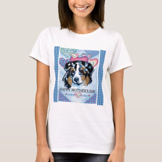MOEDERDAG AUSTRALIAN SHEPHERD T-SHIRT (Voorkant)