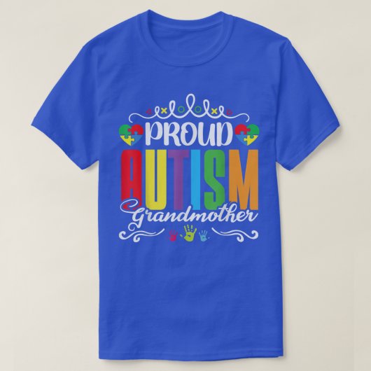Moederdag Autism Awareness Proud Autism Grand T-shirt (Design voorkant)
