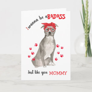 Moederdag Badass uit StaffordshireTerriër Hond Kaart