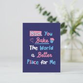 Moederdag Bakquote Bakker Moeder Chef Briefkaart (Staand voorkant)