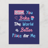 Moederdag Bakquote Bakker Moeder Chef Briefkaart (Voorkant)