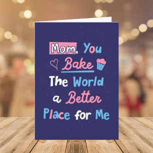 Moederdag Bakquote Bakker Moeder Chef Kaart