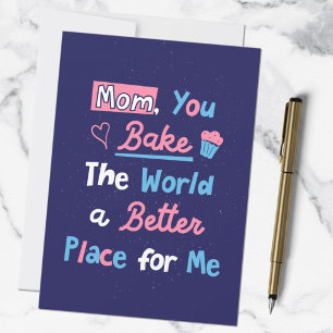 Moederdag Bakquote Bakker Moeder Chef Kaart