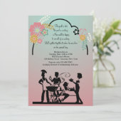 Moederdag BBQ Uitnodiging (Staand voorkant)