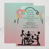 Moederdag BBQ Uitnodiging (Voorkant / Achterkant)