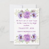 MOEDERDAG BEDANK JULLIE KAART (Voorkant)