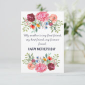 MOEDERDAG BEDANK JULLIE KAART (Staand voorkant)