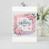 Moederdag Bedankkaart (Staand voorkant)