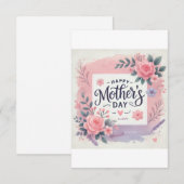 Moederdag Bedankkaart (Voorkant / Achterkant)