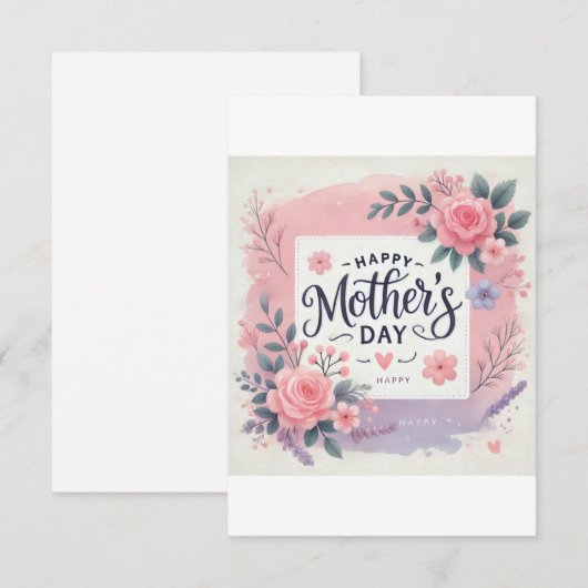 Moederdag Bedankkaart (Voorkant / Achterkant)