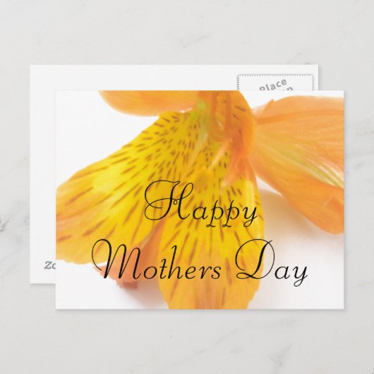 Moederdag begroeten briefkaart (Voorkant / Achterkant)