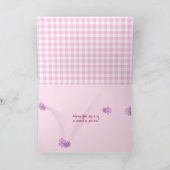 Moederdag beker en saucer met roze pruimen kaart (Binnen)