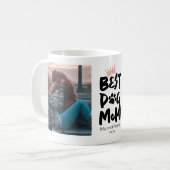 Moederdag Best Dog Mam Foto Koffiemok (Voorkant links)
