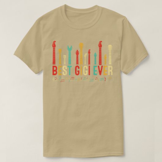 Moederdag Best Gigi Ever Guitar Lover Guitarist T-shirt (Design voorkant)
