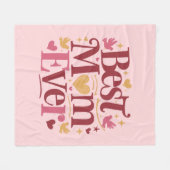 Moederdag Best Mam Ever Fleece Deken (Voorkant (Horizontaal))