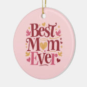 Moederdag Best Mam Ever Keramisch Ornament (Links)