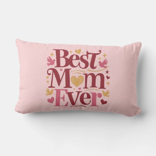 Moederdag Best Mam Ever Kussen (Achterkant)