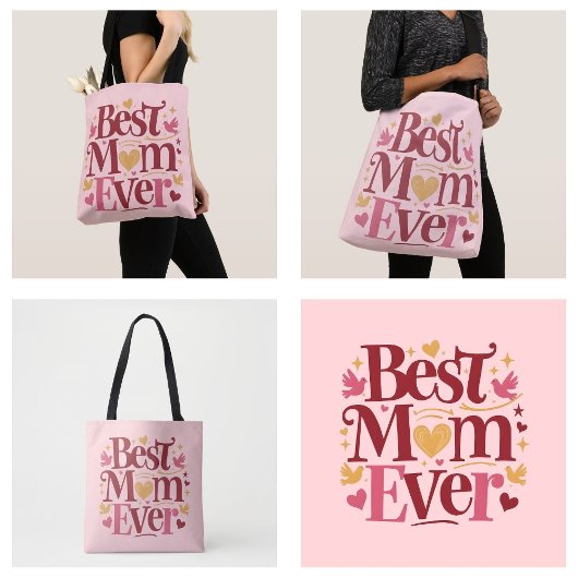 Moederdag Best Mam Ever Tote Bag