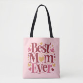 Moederdag Best Mam Ever Tote Bag (Voorkant)