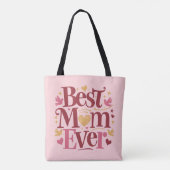 Moederdag Best Mam Ever Tote Bag (Achterkant)