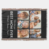 Moederdag Best mam Ever Trendy Photo Collage Deken (Voorkant)