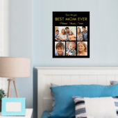 Moederdag Best mam Ever Trendy Photo Collage Folie Afdrukken (Insitu (Slaapkamer))