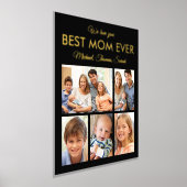 Moederdag Best mam Ever Trendy Photo Collage Folie Afdrukken (Laagn)