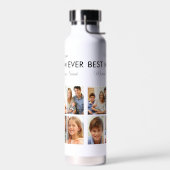 Moederdag Best mam Ever Trendy Photo Collage Waterfles (Links)
