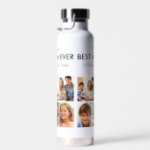 Moederdag Best mam Ever Trendy Photo Collage Waterfles (Rechts)