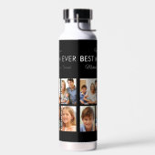 Moederdag Best mam Ever Trendy Photo Collage Waterfles (Links)