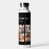 Moederdag Best mam Ever Trendy Photo Collage Waterfles (Rechts)