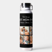 Moederdag Best mam Ever Trendy Photo Collage Waterfles (Achterkant)