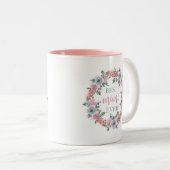 Moederdag Best Mimi Ever Floral Tweekleurige Koffiemok (Voorkant rechts)