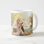 Moederdag Beste Hond Moeder Ooit Foto Grote Koffiekop (Voorkant rechts)