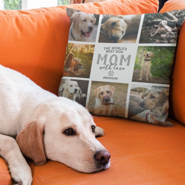 Moederdag - Beste Hond Moeder van de Wereld Kussen (Creator heeft geüpload)