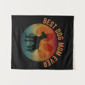 moederdag beste hond ooit wandkleed (Voorkant (horizontaal))