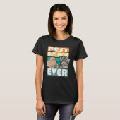 Moederdag beste kat mam ooit decoratieve kat mama t-shirt (Voorkant volledig)