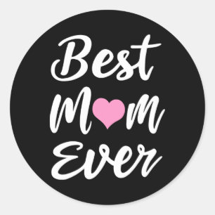 Moederdag beste mam ooit cadeautjes van dochter So Ronde Sticker