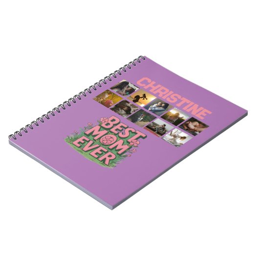 Moederdag Beste Mam Ooit Foto Collage Keepsake Notitieboek (Linkerzijde)