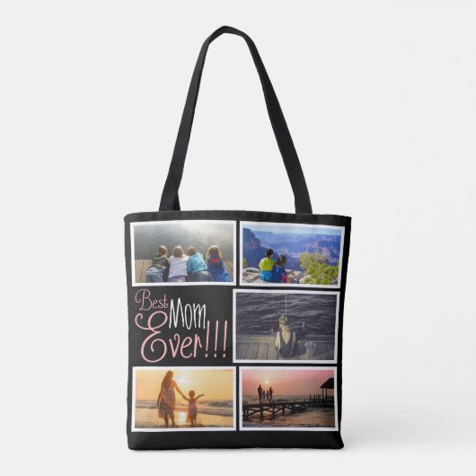 Moederdag Beste Mam ooit Foto Tote Bag (Achterkant)