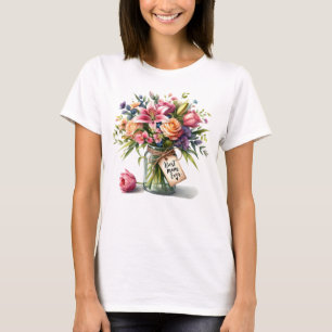 Moederdag Beste Mam Ooit In Waterverf T-shirt