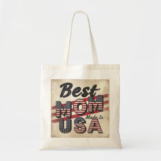 Moederdag "Beste mama in de VS" Canvas tas (Voorkant)