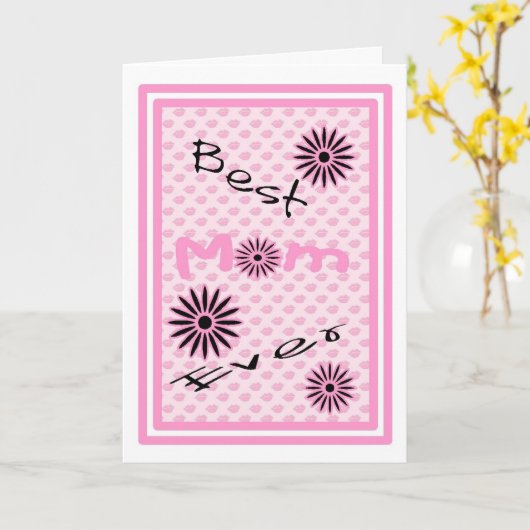 Moederdag Beste mama-kaart Kaart (Gele Bloem)