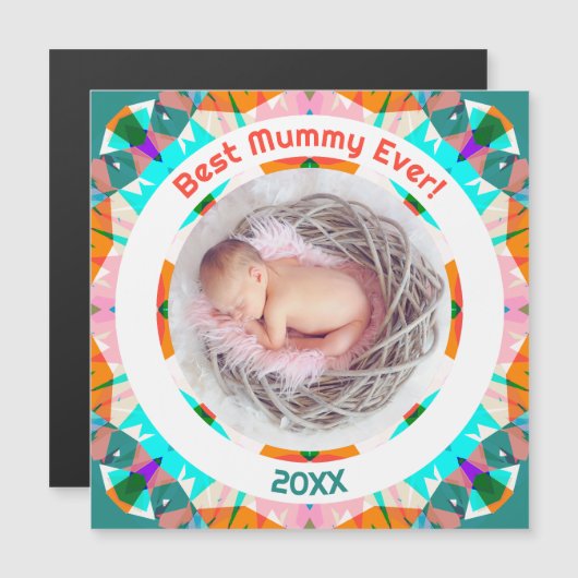 Moederdag Beste mama-kind-meisje Fotocadeau (Voorkant / Achterkant)