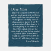 Moederdag Beste mama Letter persoonlijk Fleece Deken (Voorkant)