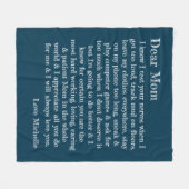 Moederdag Beste mama Letter persoonlijk Fleece Deken (Voorkant (Horizontaal))